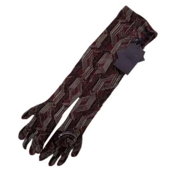 NWT! Prada Long Coin Purse Wool Gloves - L - Picture 1 of 4